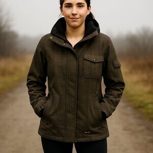 Misty Mountain Womens Technical Performance Hood waterproof breathable Jacket- L